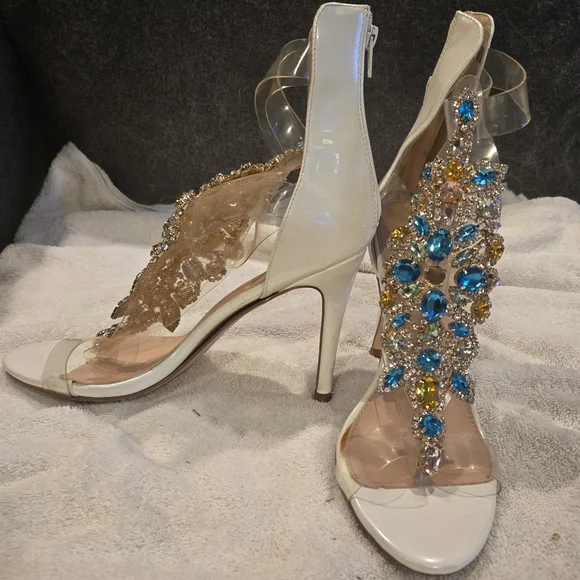 Dazzling Jewel-Embellished Heels - Picture 2 of 5